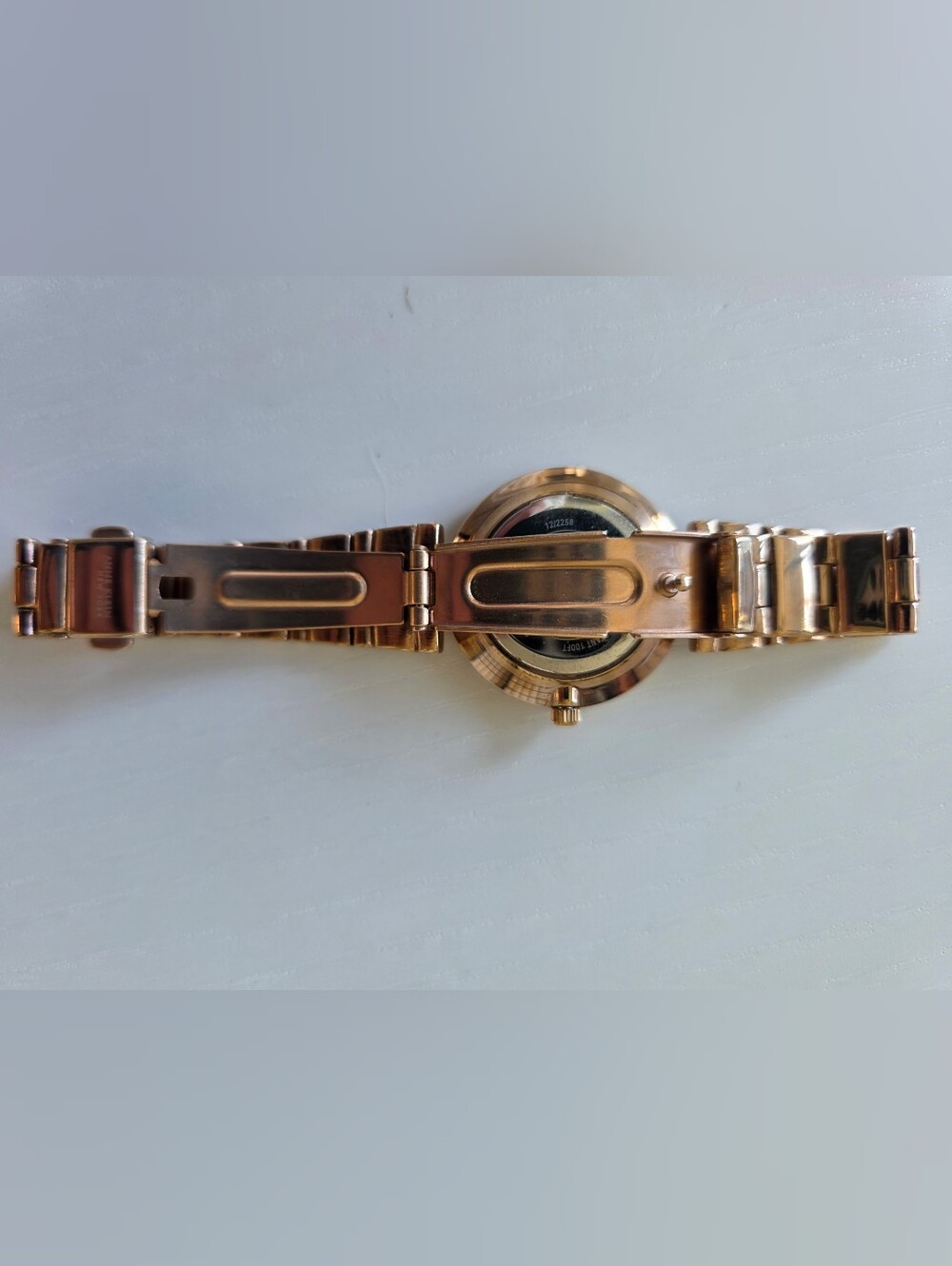 NWOT ~ Anne Klein Rose Gold Crystal Accent Women's Watch - Picture 4 of 9